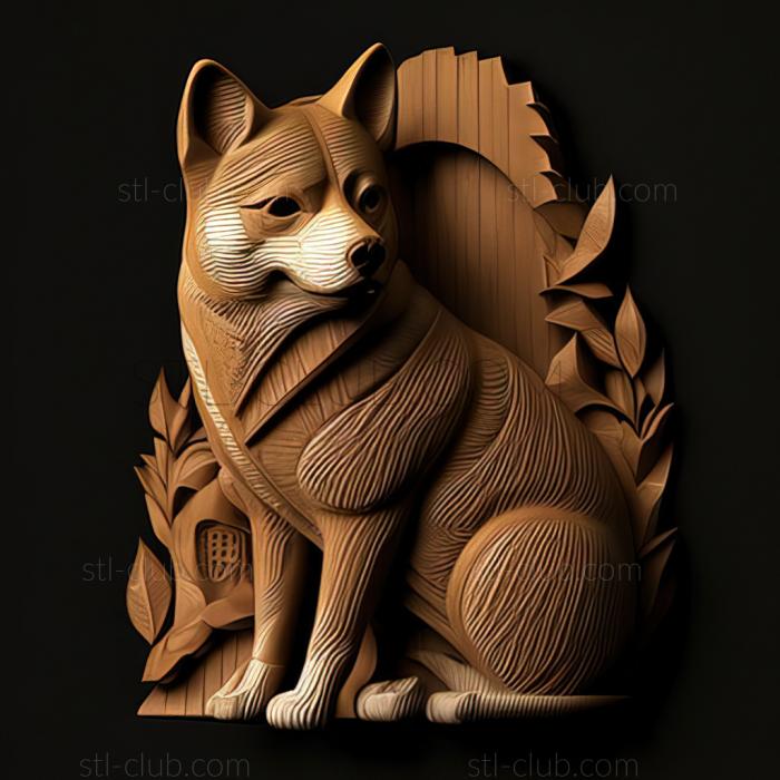 3D model st Dzemon shiba dog (STL)